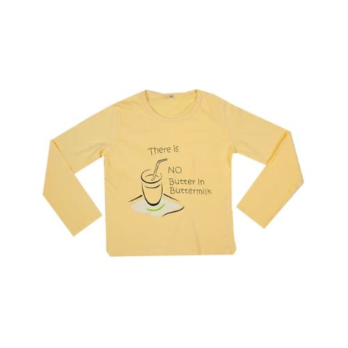 No Butter In Buttermilk Yellow Boys T-Shirt