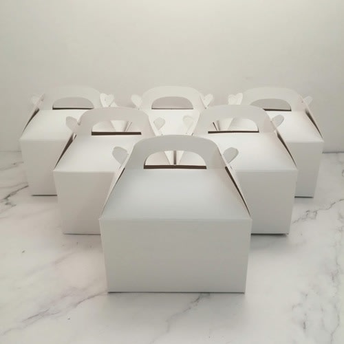 12pcs Gable Favour Treat Food Boxes