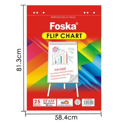 Flip Chart Pad 80gms X 3pcs