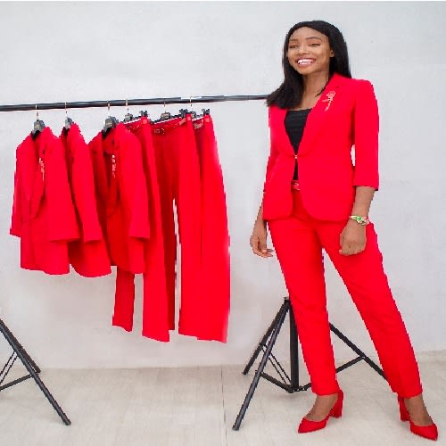 Pants And Blazers - Red