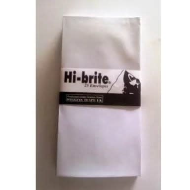 Letter Size Envelope - White -  25 Pieces