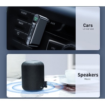 Bluetooth Receiver 5.0 Wireless  Receiver 3.5mm Car Aux Home Theater Aux Receiver