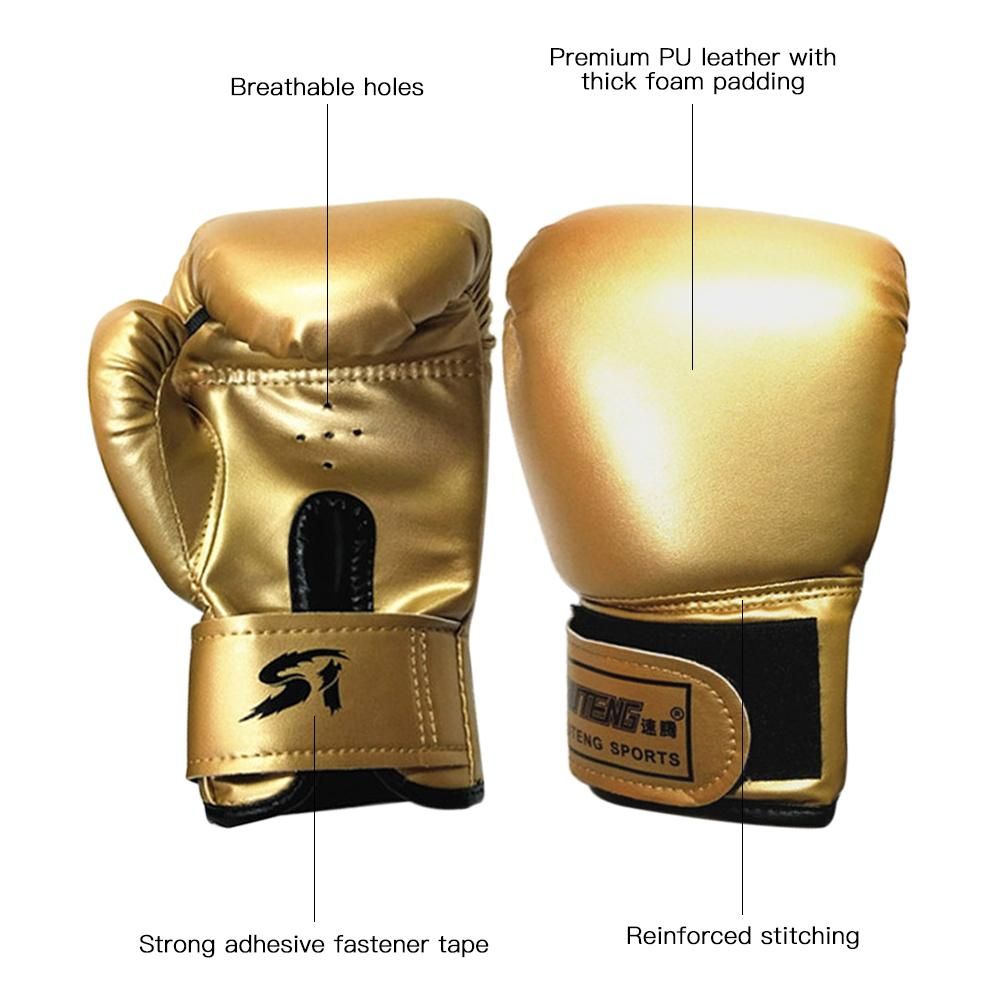 Children Boxing Gloves Kick Boxing Muay Thai Punching Training Bag Gloves Outdoor Sports Mittens Boxing Practice Equipment for Punch Bag Sack Boxing Pads for Child Age 3 - 10 Years