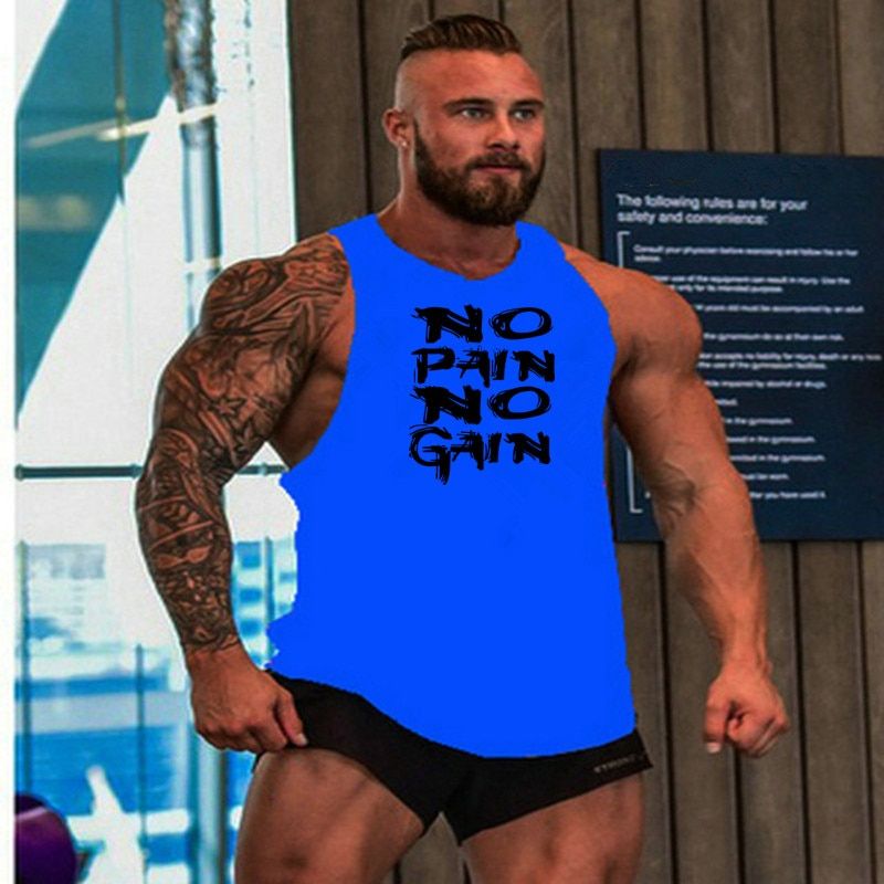 Gym Brand Clothing Tank Top Men Bodybuilding Fitness Training Running Vests Muscle Singlets Fashion Workout Man Sleeveless Shirt SFH