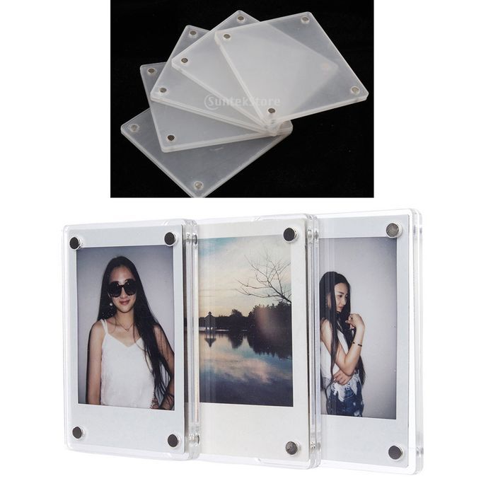5Pack Acrylic Fridge Magnet 90x77mm Frame For   Mini 8/8+/7s/90/25