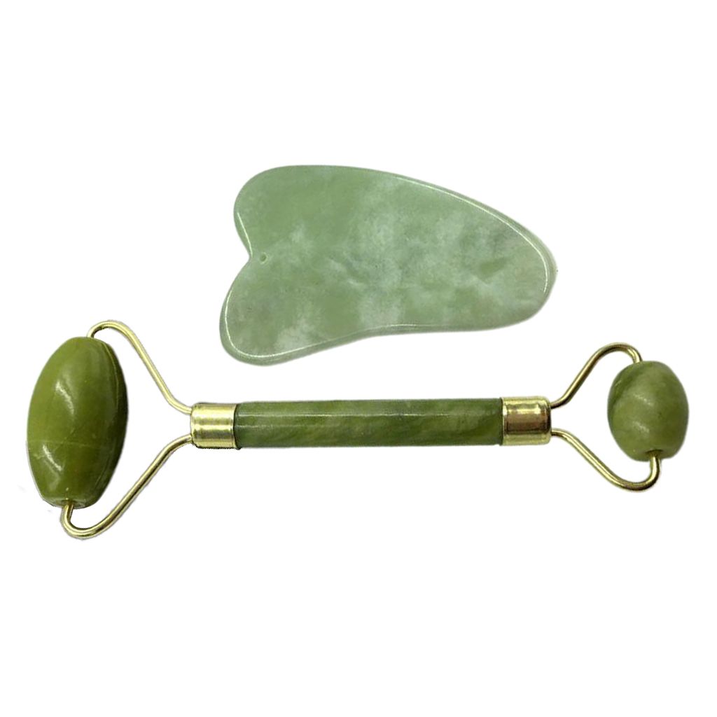 Facial  Roller Dual Head Jade Face Lifting Neck Body Skin A