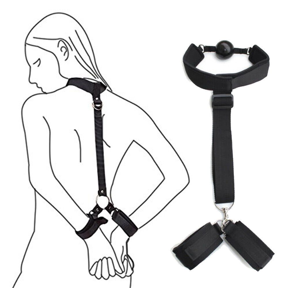Bondage Neck Collar Handcuffs Slave BDSM