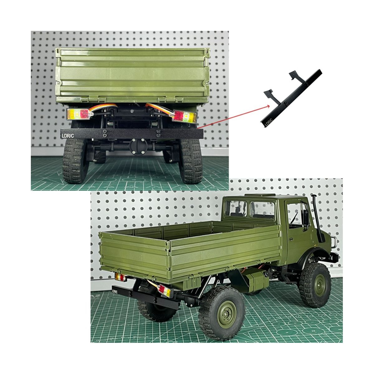 LD-P06 Rear per for LDRC LD-P06 LD P06 Unimog 1/12 RC