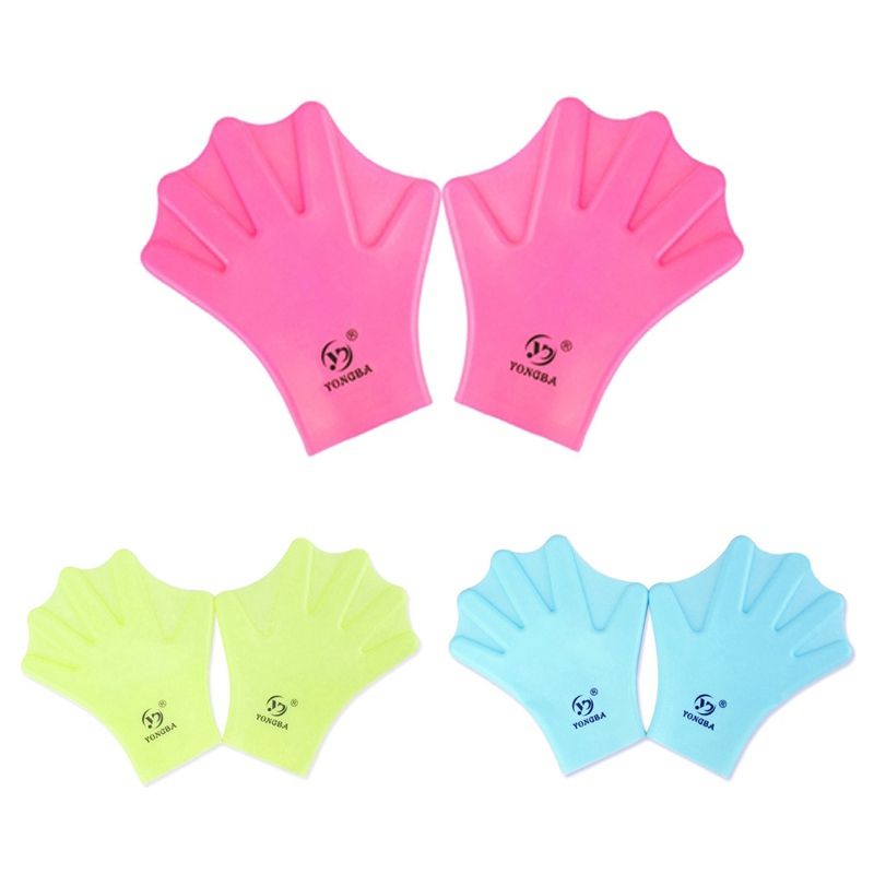 1 Pair Swimming Webbed Gloves Full Finger Adult Children