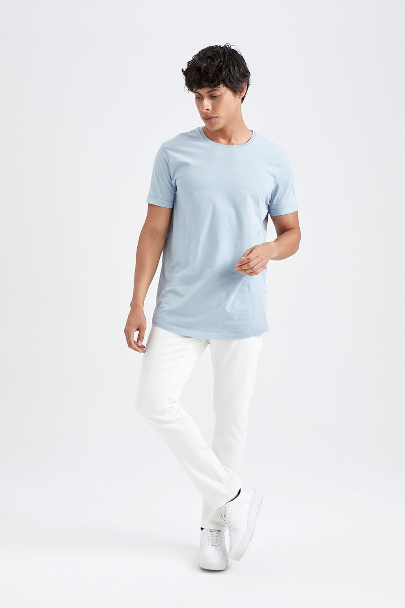 Man Pedro-Slim Fit Denim Denim Trousers -Ecru