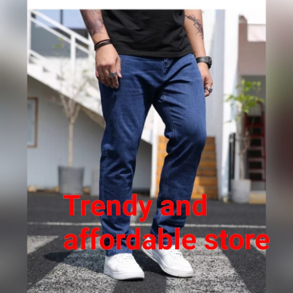 Plain Blue Jeans For Men