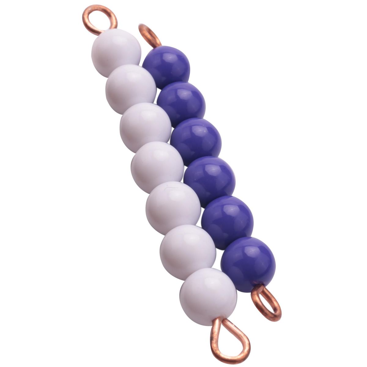 10Pcs 10 Yellow Beads + 10 Yarns Of 1-10 Colorful Colored