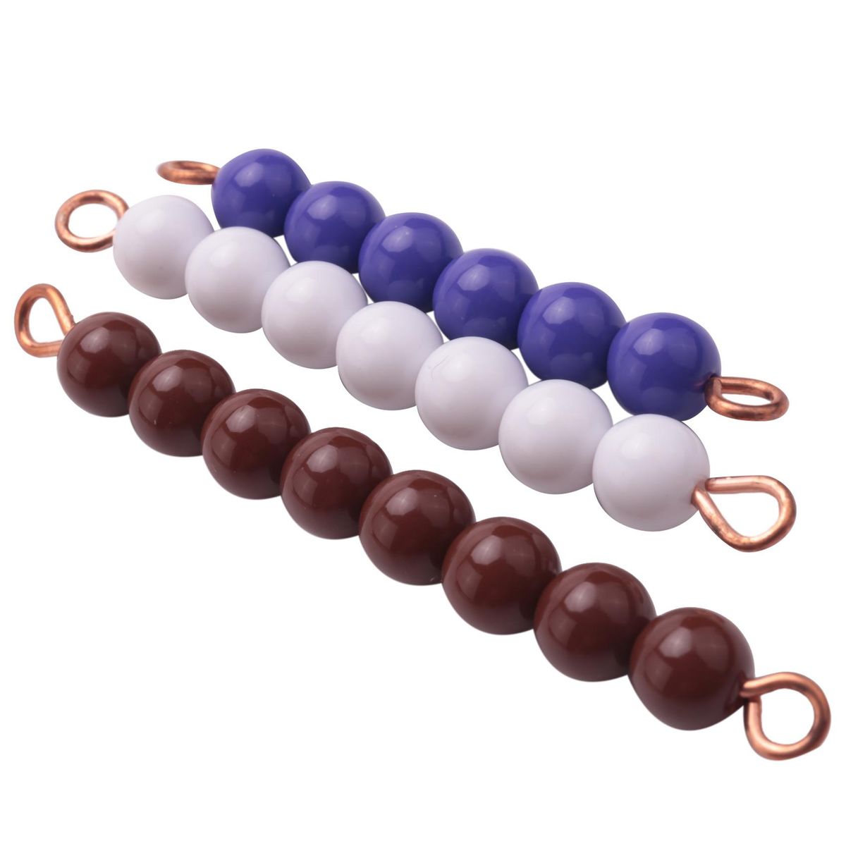 10Pcs 10 Yellow Beads + 10 Yarns Of 1-10 Colorful Colored