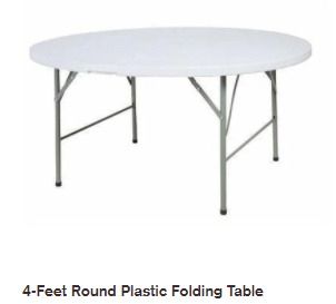 Round Banquet Foldable Plastic Table