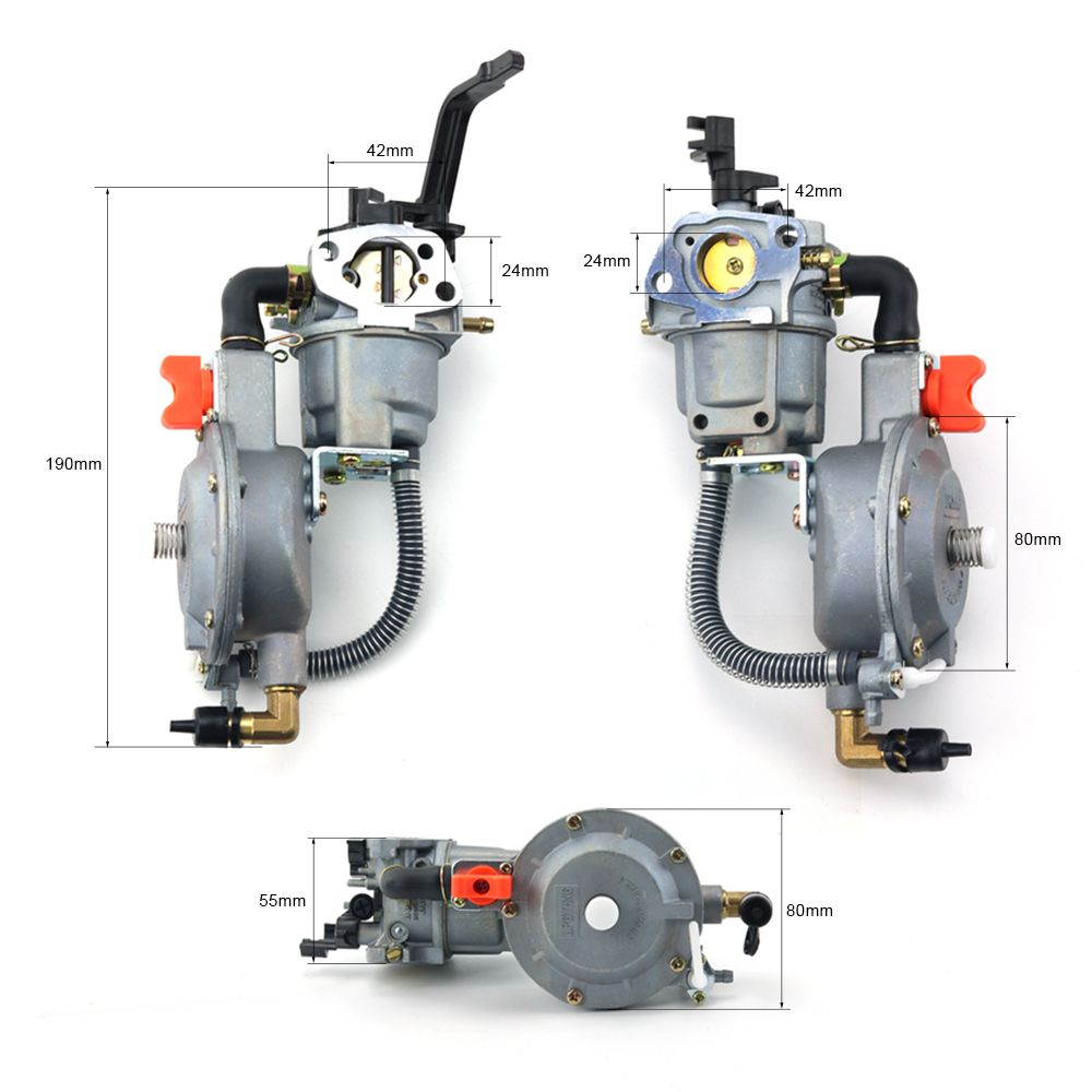 LPG-168F Carburetor For Gasoline Generator 2KW 3KW 168F