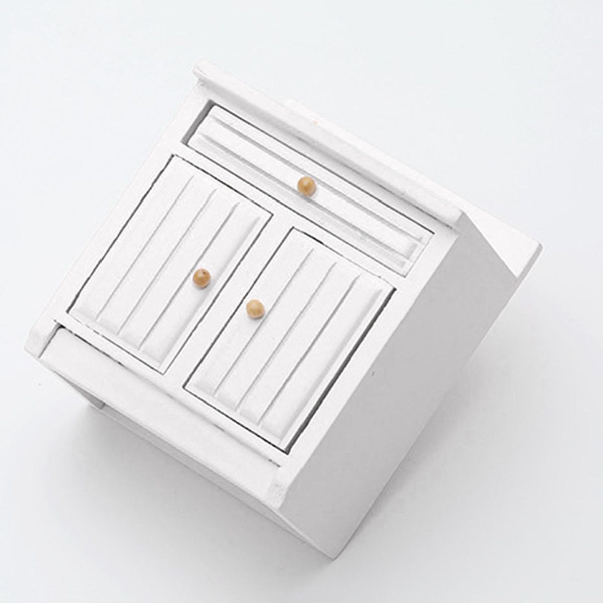 1/12Scale Dollhouse Miniatures Kitchen Furniture Wood Cabinet Cupboard