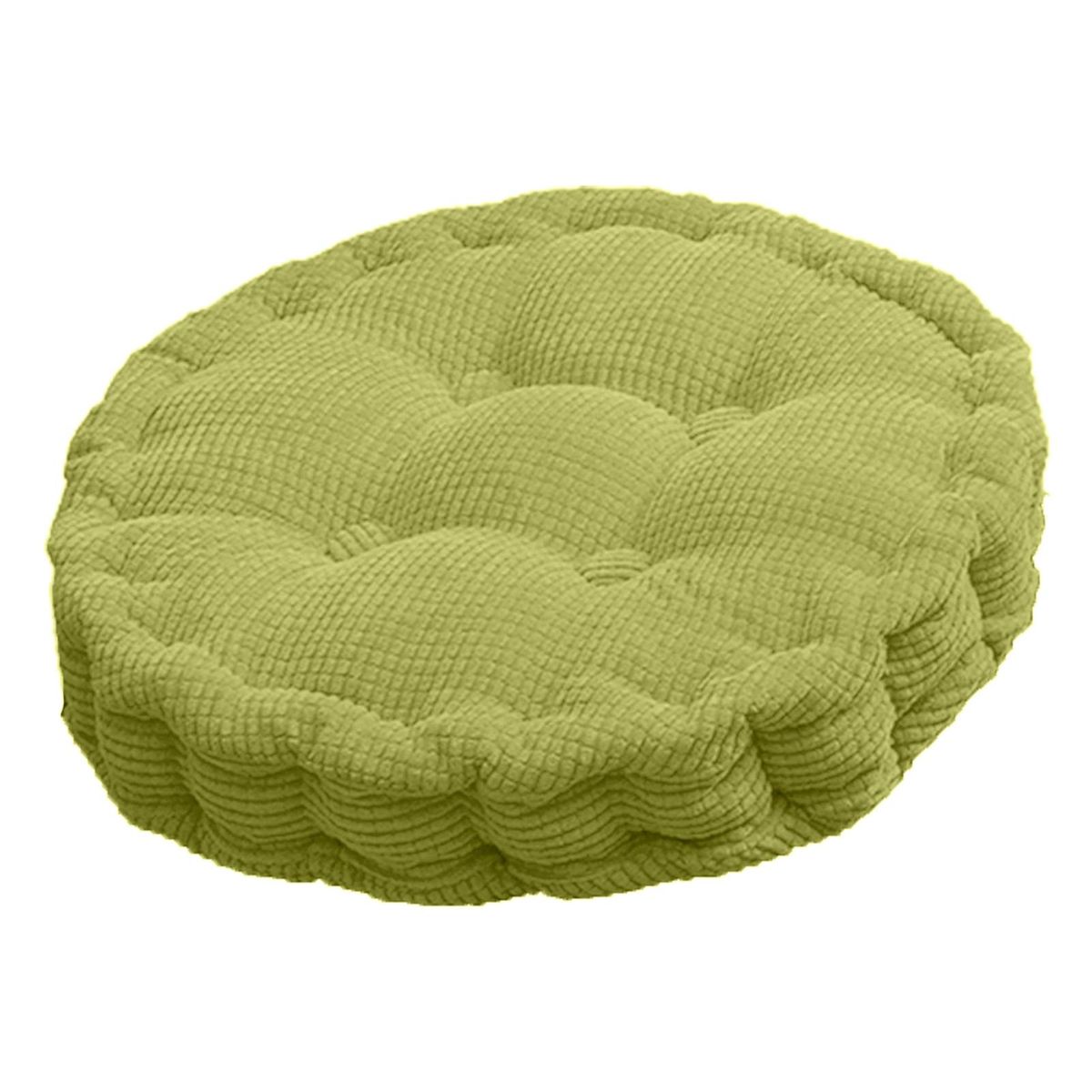 Dining Chair Seat SquareRound Office Long Sitting Back Buttocks Hip Cushion Green