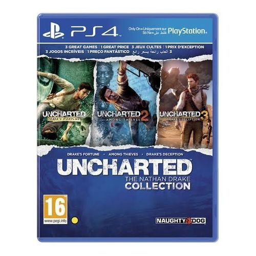 Uncharted Collection 1-3 All In On Disc Ps4.
