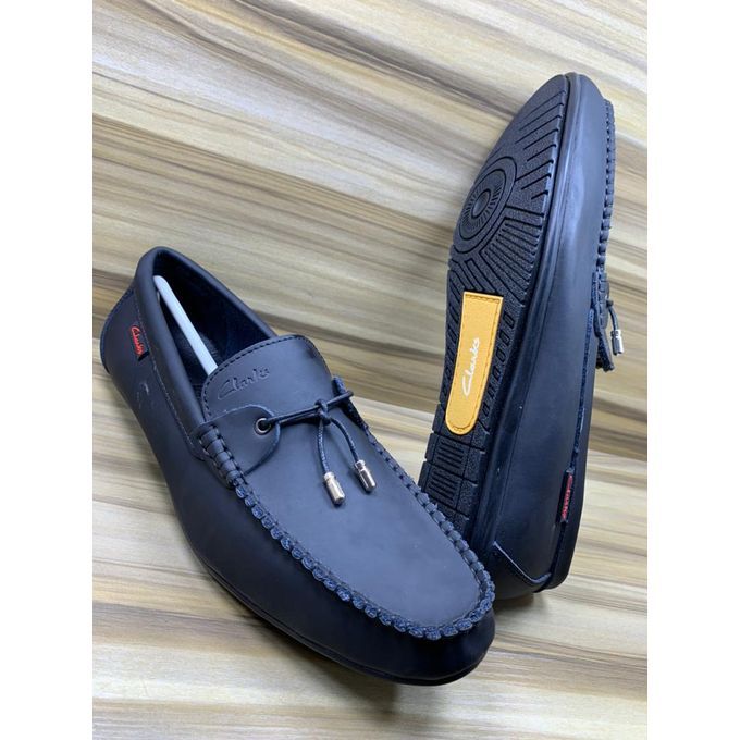 New Fashion Men Clarks Loafers Black