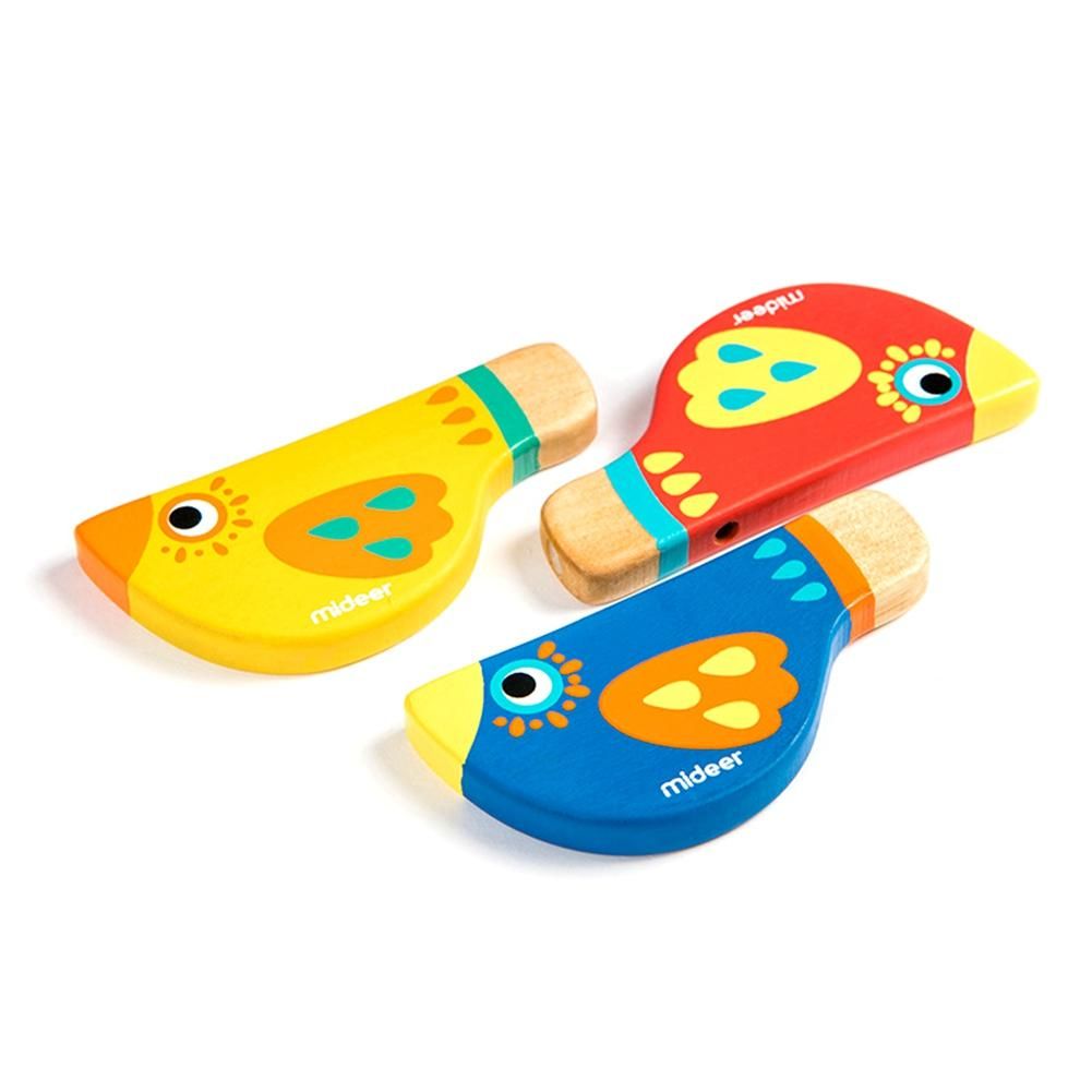 MiDeer Wooden Whistle Toy Baby Bird Whistling Boy Girl