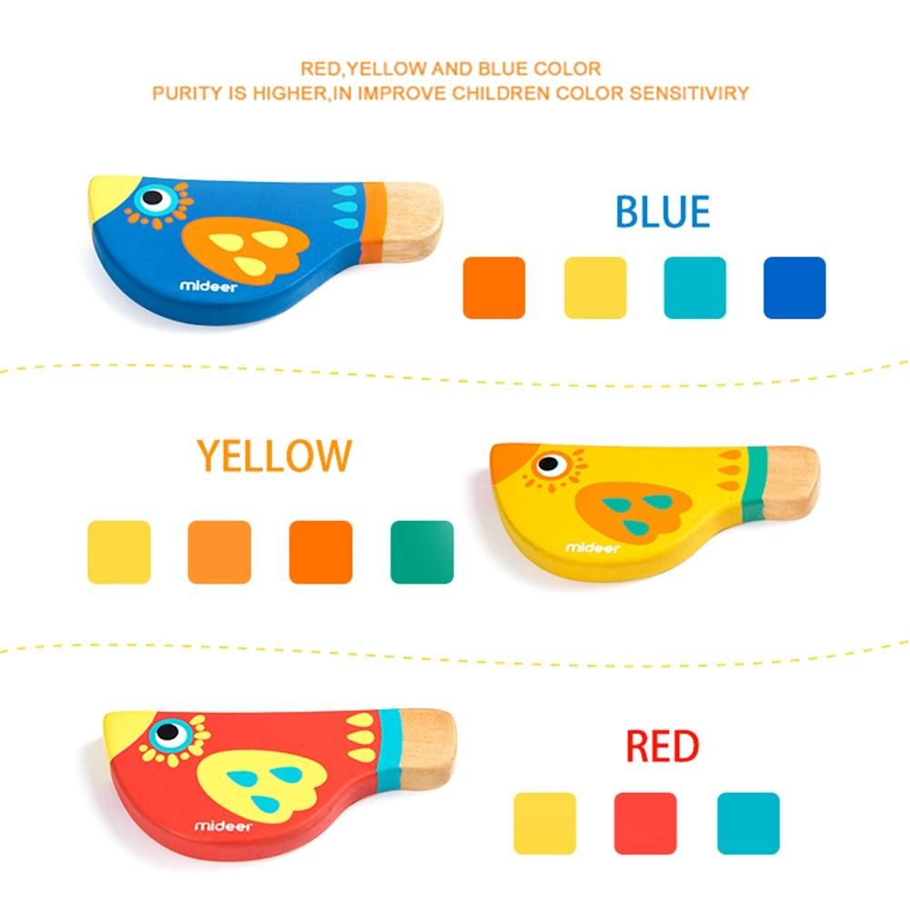 MiDeer Wooden Whistle Toy Baby Bird Whistling Boy Girl