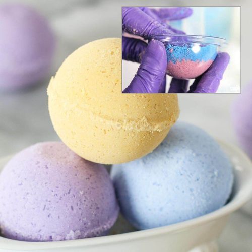 75 Pieces DIY Clear Plastic Bath Mold With 7cm Christmas Ball