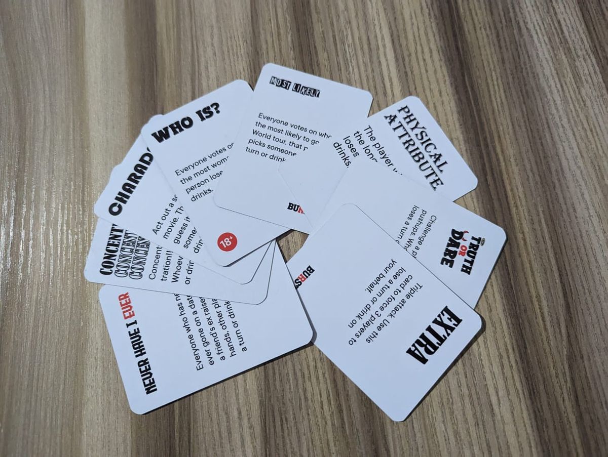 BURSTED Family Fun Game Deck Of Cards From 13+/18+