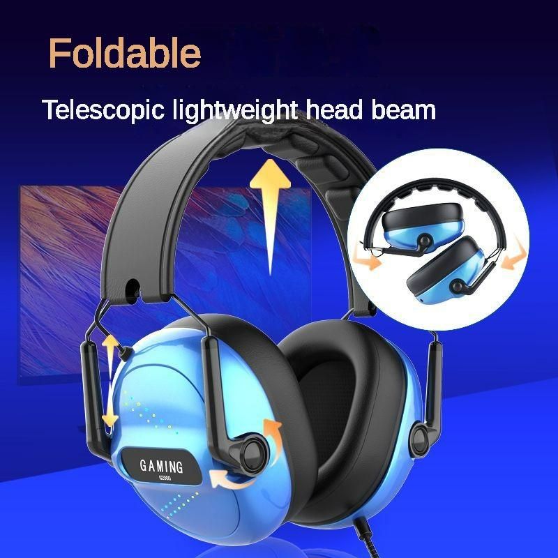Wireless gaming headset with detachable microphone, 2.4GHz and Bluetooth 5.0 dual connection modes, foldable ear cups, black