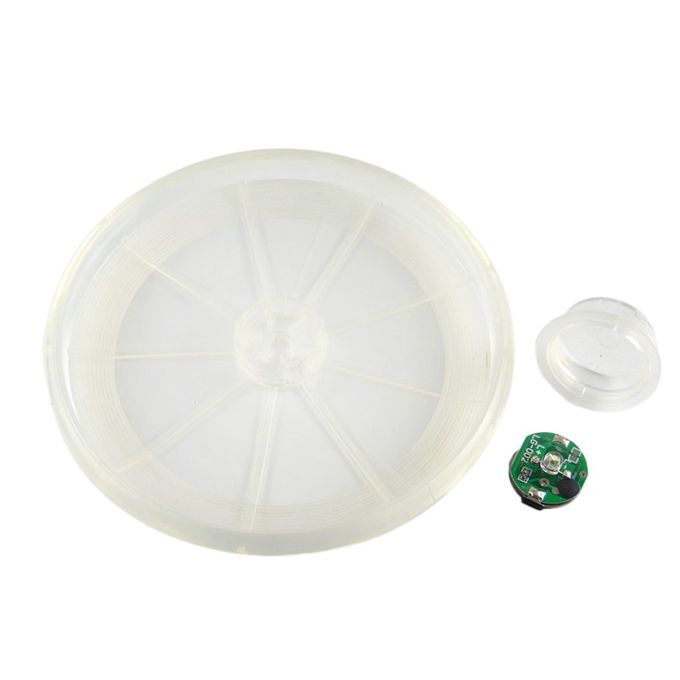 Luminous Flying Dis  Flashing PU Material Round Pet Dog  At Training Toy-random