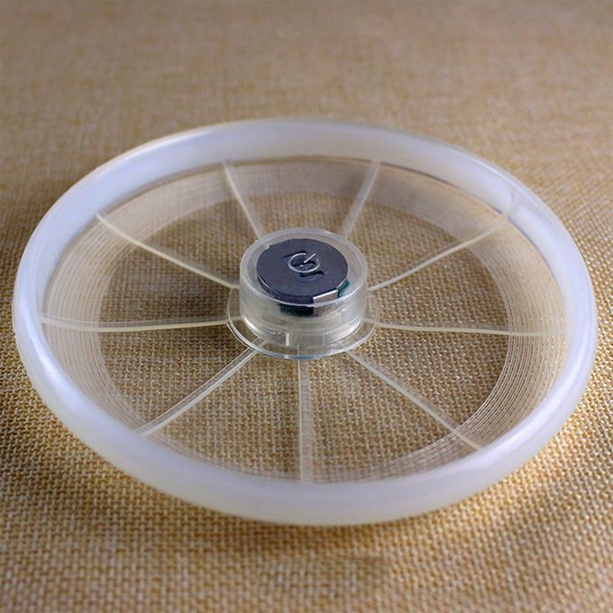 Luminous Flying Dis  Flashing PU Material Round Pet Dog  At Training Toy-random