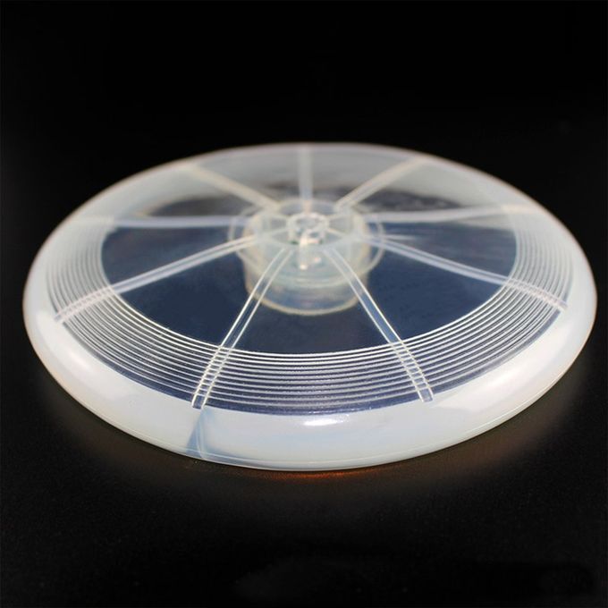 Luminous Flying Dis  Flashing PU Material Round Pet Dog  At Training Toy-random