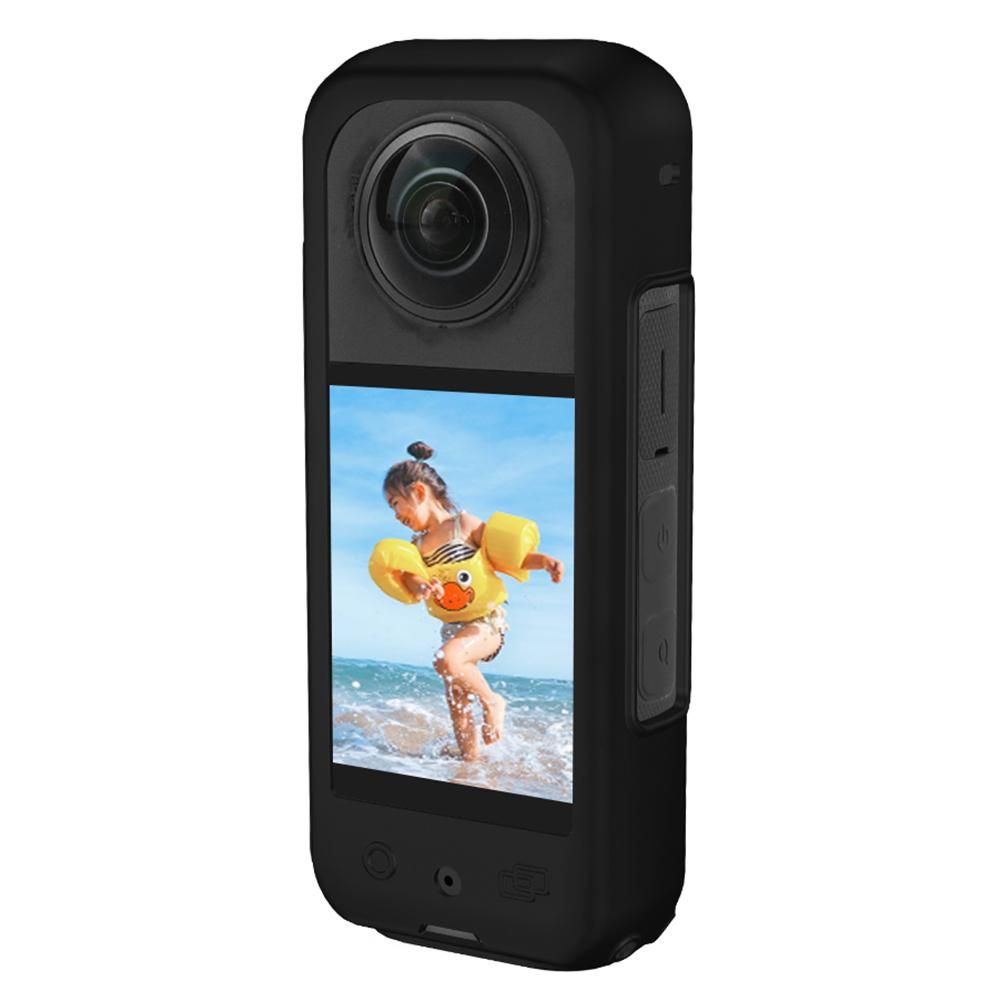 Body Silicone Protector for Insta 360 One X3 Camera Anti-Scratch Silicone Case Black