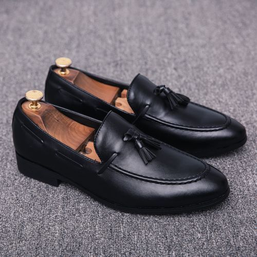 Mens Classic Shoes Low-Top Business Leather Shoes
