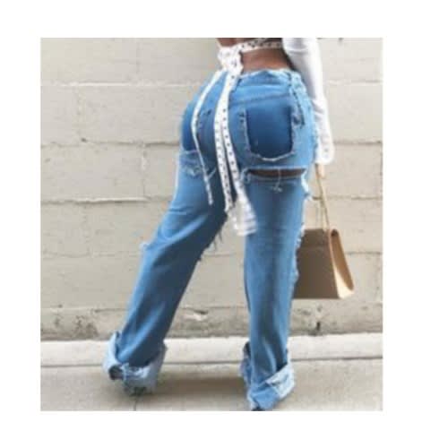 Super Ripple Boyfriend Jean Blue