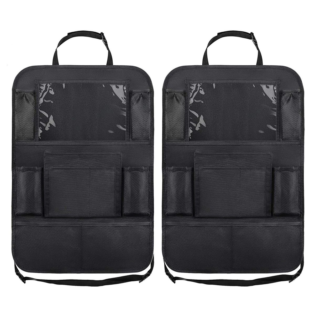2 Pack Of Car Backseat Organizer Car Kick Mats For Kids Back