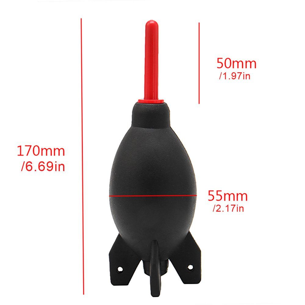Rocket Blower Dust Collector Slr Digital Camera Lens Clean Vacuum Cleaner Black