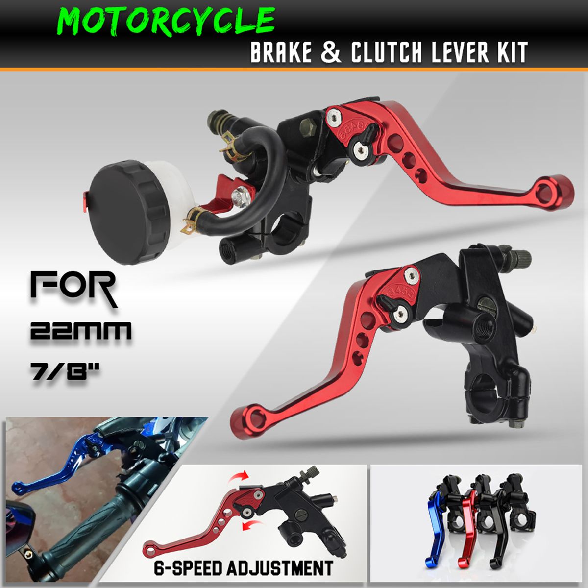 Aumotop Motorcycle Brake Clutch Pump Lever