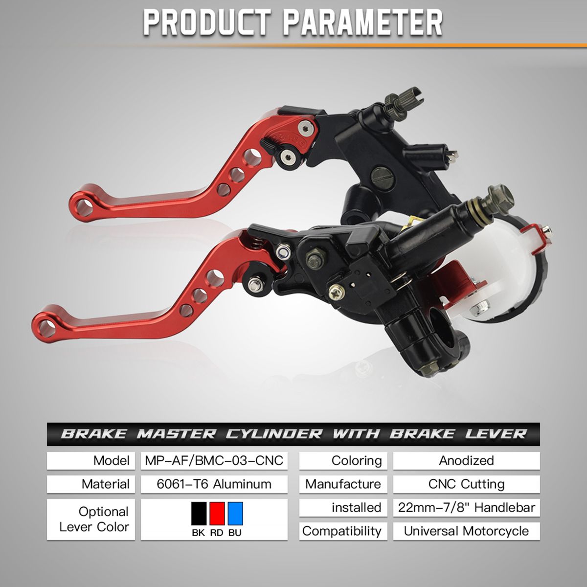 Aumotop Motorcycle Brake Clutch Pump Lever
