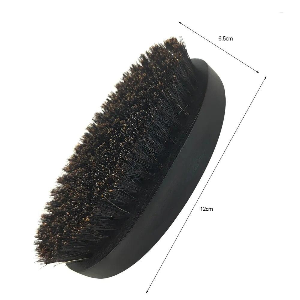 Wood Beard Kit Beard Brush Set Double-Sided Styling Comb Repair Modeling Cleaning Care Kit for Men
