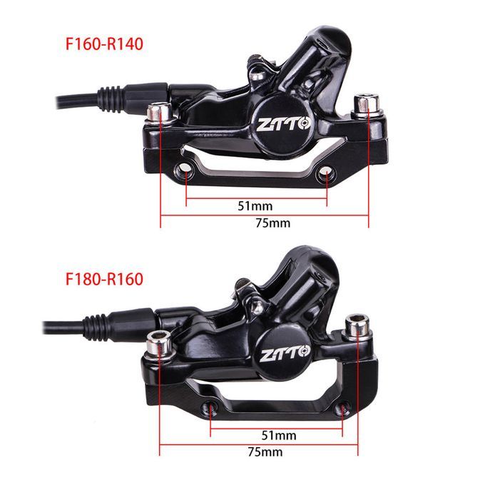 Bike Hydraulic Disc Brake Calipers MTB Oil Disc Brake Front Rear Set