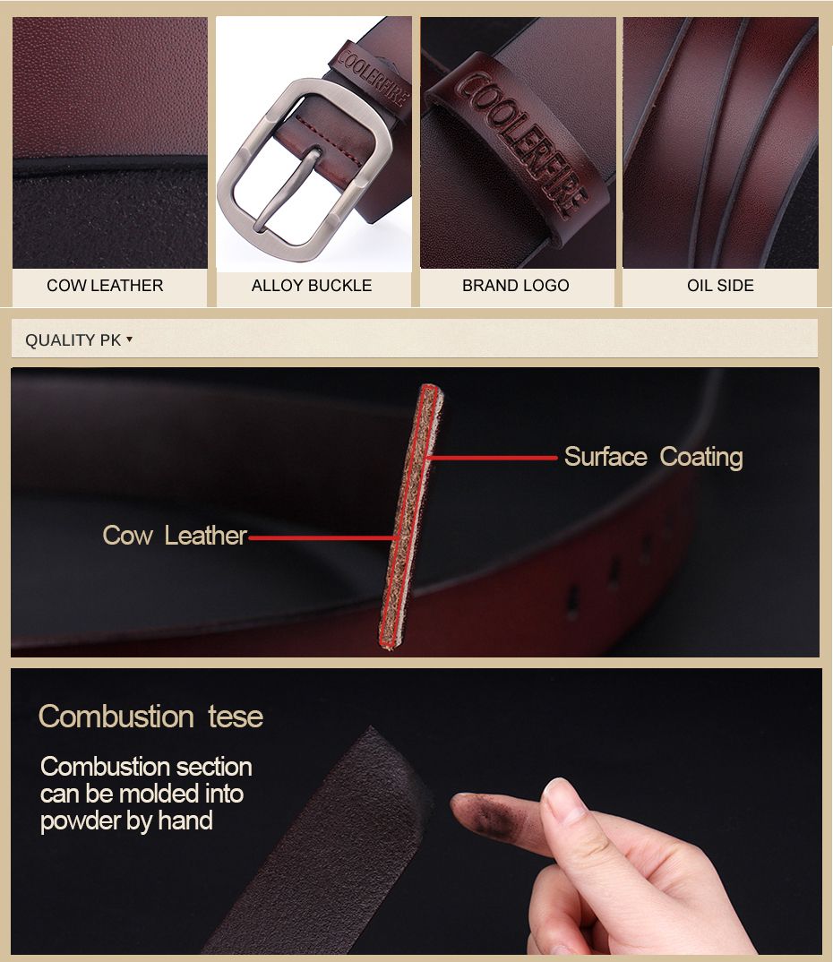 Men's Genuine Leather Belt Designer Belts Men High Quality Luxury Strap Male Belts For Men Fashion Vintage Pin Buckle For Jeans