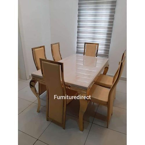 Marble Gold Leviet Dining Set (Lagos Delivery Only)