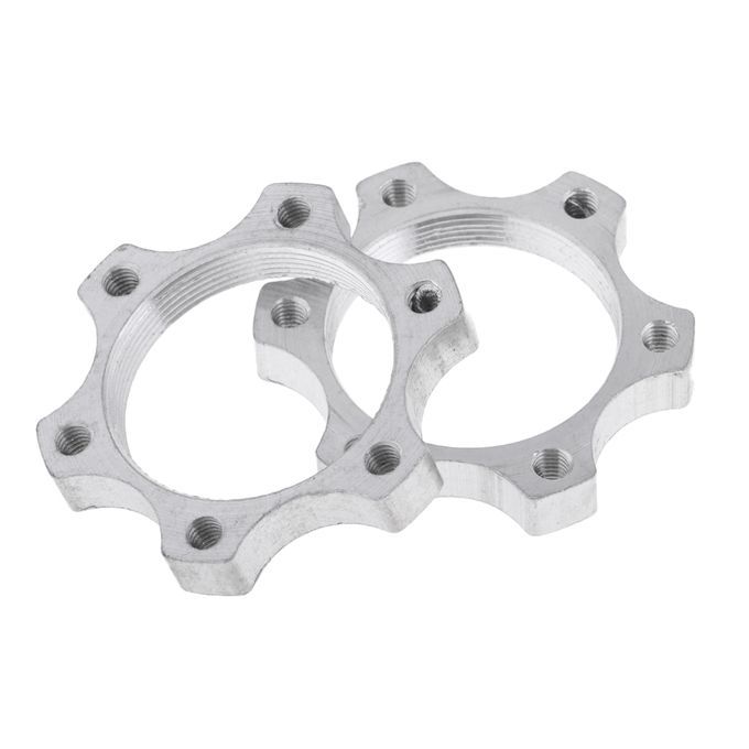5Pc Bike Freewheel Threaded Hubs Disk Disc Brake Rotor 6 Bolt Flange
