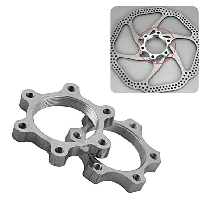 5Pc Bike Freewheel Threaded Hubs Disk Disc Brake Rotor 6 Bolt Flange