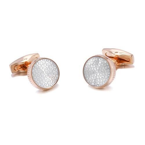 Luxury Shirt Cufflinks For Men's Brand Cuff Buttons Cuff Links High Quality Round Wedding  Jewelry Tie Clips & Cufflinks