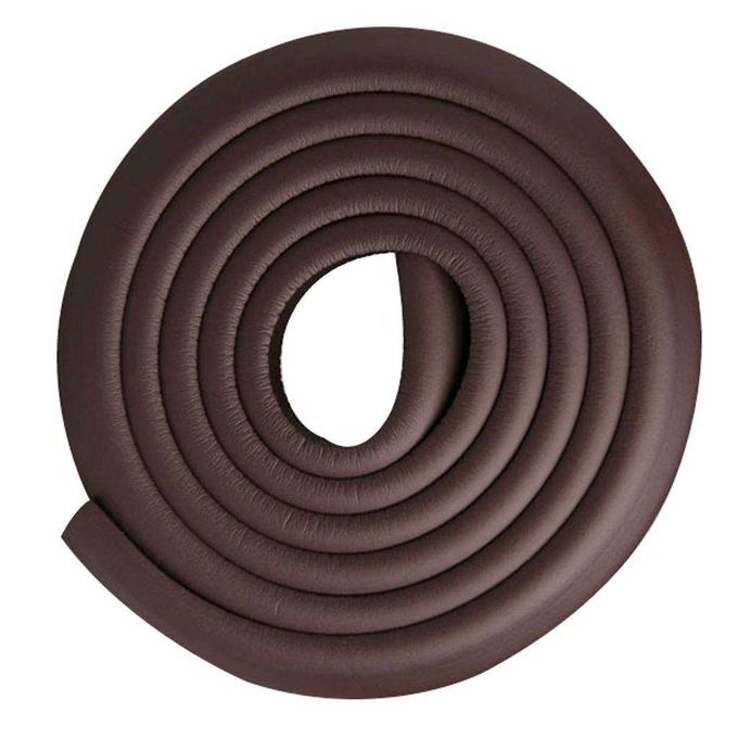 Home Baby Safety Table Furniture Edge Cover NBR 2m Bumper With Coffee