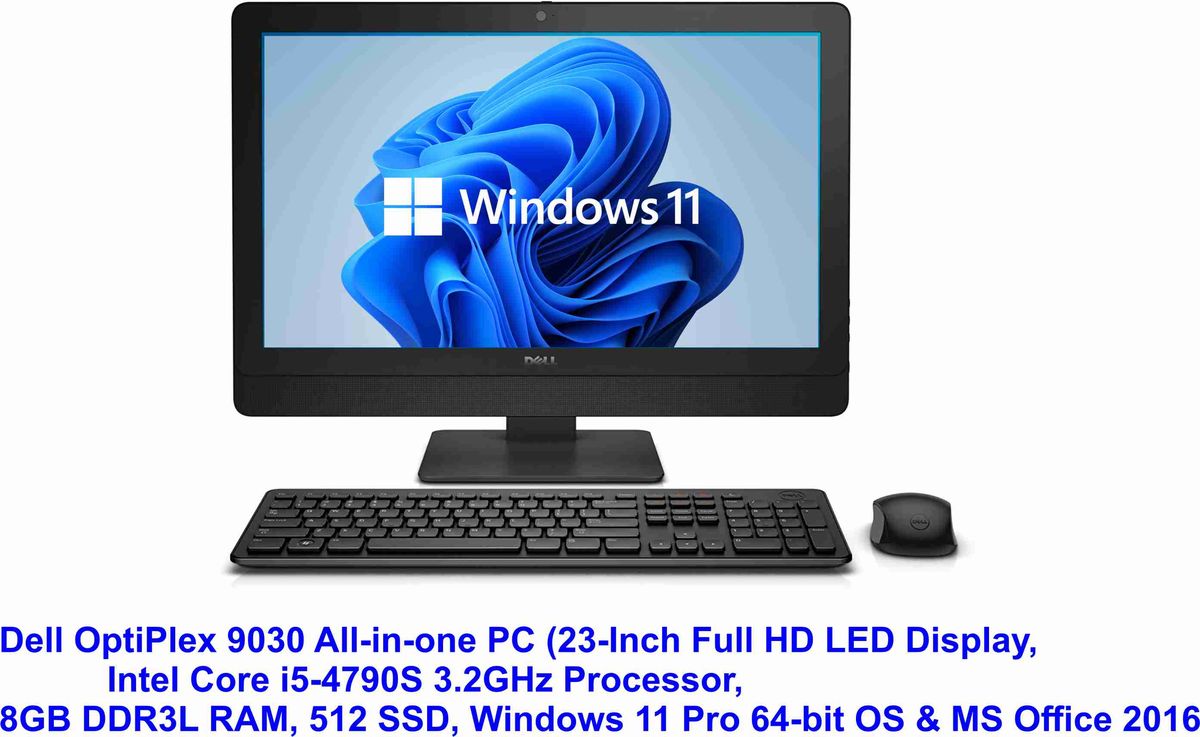 OptiPlex 9030 COREi5 , 8GB RAM, 512 SSD, Win 11 Pro & MS Office 2016