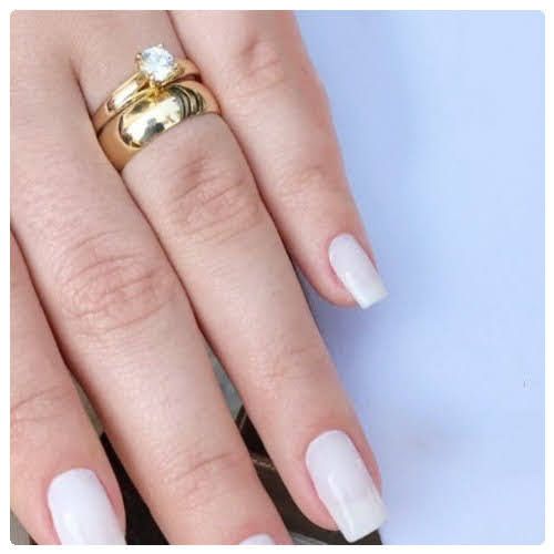 3pc. 6mm/4mm Width Stainless Steel Gold Tone Engagement Wedding Ring Set