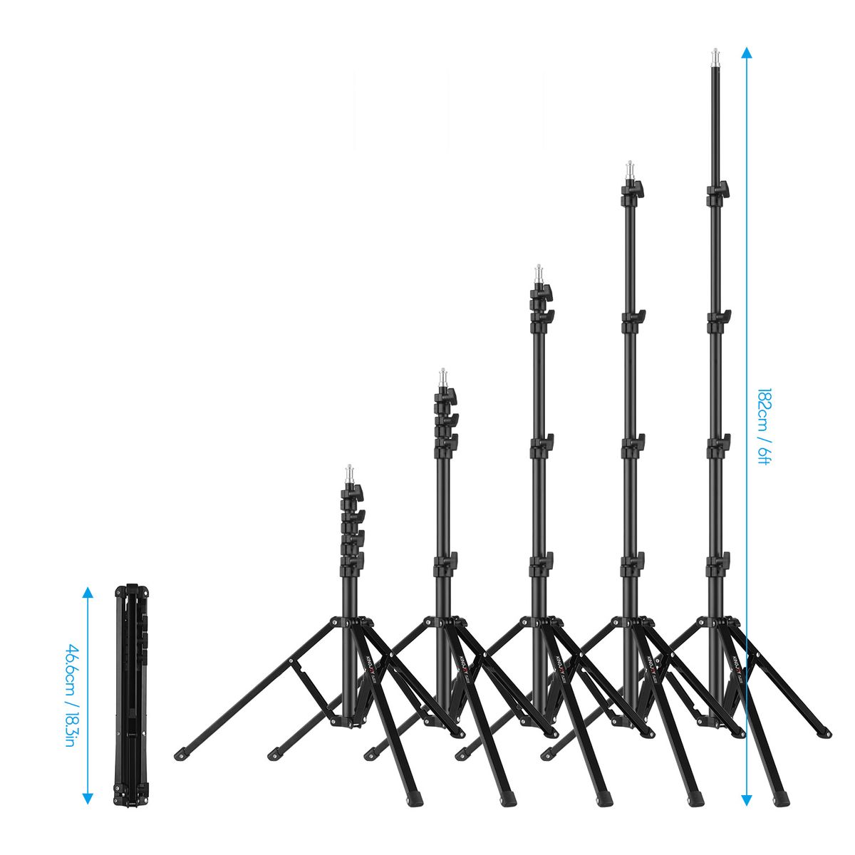 FL2009 Adjustable Metal Tripod Light Stand