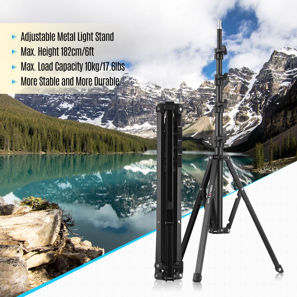 FL2009 Adjustable Metal Tripod Light Stand